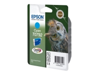 Epson T0792 - 11 ml - cyan - original - blister - blekkpatron - for Stylus Photo 1500, P50, PX650, PX660, PX710, PX720, PX730, PX800, PX810, PX820, PX830