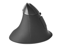 Nedis Mini - Mus - ergonomisk - optisk - 6 knapper - trådløs - 2.4 GHz - USB trådløs mottaker - svart