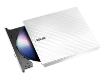 ASUS SDRW-08D2S-U LITE - Platestasjon - DVD±RW (±R DL) / DVD-RAM - 8x/8x/5x - USB 2.0 - ekstern - hvit