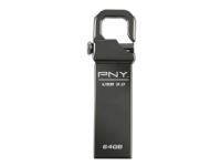 PNY Hook Attaché 3.0 - USB-flashstasjon - 64 GB - USB 3.0
