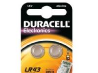 Duracell LR43, Single-use battery, SR43, Alkalinsk, 1,5 V, 2 stykker, Knapp/mynt