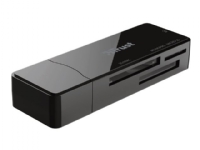 Trust NANGA - Kortleser (MS, SD, microSD, MS Micro) - USB 2.0