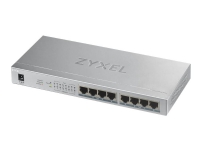 Zyxel GS1008HP - Switch - 8 x 10/100/1000 (PoE+) - stasjonær, veggmonterbar - PoE+ (60 W)