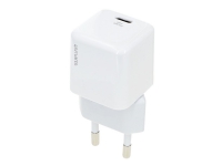 4smarts VoltPlug Mini - Strømadapter - 30 watt - 3 A - Apple Fast Charge, PD, PD 2.0, PD 3.0, QC 2.0, QC 3.0, AFC (USB-C) - hvit - Europa