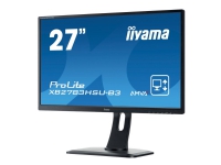 iiyama ProLite XB2783HSU-B3 - LED-skjerm - 27 - 1920 x 1080 Full HD (1080p) @ 75 Hz - A-MVA+ - 300 cd/m² - 3000:1 - 4 ms - HDMI, VGA, DisplayPort - høyttalere - svart
