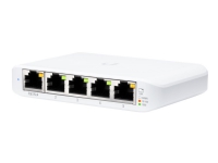 Ubiquiti UniFi Switch USW Flex Mini - Switch - smart - 4 x 10/100/1000 + 1 x 10/100/1000 (PoE+) - stasjonær - PoE+ (en pakke 5)