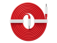 OnePlus Warp Charge - USB-kabel - USB-C (hann) til USB-C (hann) - 1.5 m - rød