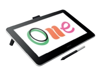 Wacom One DTC133 - Digitaliserer m/ LCD display - 29.4 x 16.6 cm - kablet - USB, HDMI - flinthvit