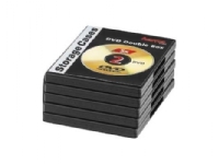 Hama - DVD oppbevaringseske - kapasitet: 2 DVD - svart (en pakke 5)
