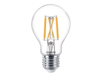 Philips - LED-filamentlyspære - form: A60 - klar finish - E27 - 5 W (ekvivalent 40 W) - klasse A+ - varmglødslys - 2200-2700 K