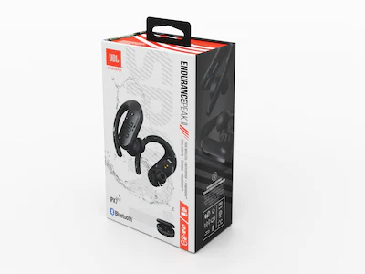JBL True trådløs ørekrokhodetelefoner (sort)