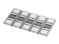 Hama Memory Card Organizer - Lagringsveske - kapasitet: 10 minnekort - svart, gjennomsiktig