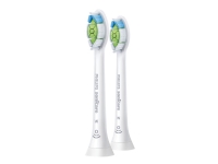 Philips Sonicare W HX6062 Optimal White - Utskiftningsbørstehode - for tannbørste - hvit (en pakke 2)