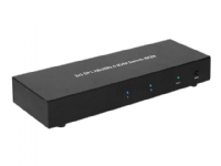 MicroConnect 2x1 DP&USB KVM Switch - KVM / lyd / USB-svitsj - 2 x DisplayPort / lyd / USB - 1 lokalbruker - stasjonær