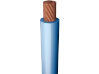 Monteringsledning, halogenfri 1X6,0 mm² H07Z-K lyseblå 450/750V ring, ledningsdiameter 4,8 mm - (100 meter)