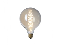 LED 6W GLOBEPÆRE ZIG ZAG Ø125 H170 GYLDENT GLAS