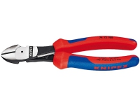 Knipex 74 12 180, Avbitertang, Kromvanadiumstål, Plast, Blå, Rød, 18 cm, 273 g
