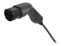DELTACO e-Charge - Strømkabelforlengelse - IEC 62196-2 (Mennekes) hann til IEC 62196-2 (Mennekes) hunn - 7 m - svart