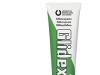 Glidex silikonepasta, 200 g - Lille plasttube med svamp til direkte påføring uden spild.