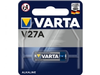Varta V27A, Engangsbatteri, LR27A, Alkalinsk, 12 V, 1 stykker, 19 mAh
