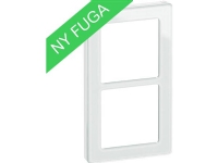 LAURITZ KNUDSEN FUGA PURE designramme glas 2 modul, hvid.