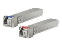 Ubiquiti U Fiber Single-Mode - Blått og rødt transceiverpar - SFP+ transceivermodul - 10 GigE - 10GBASE-BiDi - LC-enkeltmodus - opp til 10 km - 1270 nm / 1330 nm (en pakke 20)