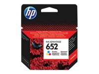 HP 652 - Farge (cyan, magenta, gul) - original - Ink Advantage - blekkpatron - for Deskjet Ink Advantage 26XX, Ink Advantage 37XX, Ink Advantage 50XX, Ink Advantage 52XX