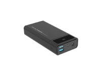 RealPower PB-20k PD, Svart, Headphones/Headset, MP3/MP4, Mobiltelefon/smarttelefon, Smartklokke, Nettbrett, Rektangel, 20000 mAh, USB, 74 Wh