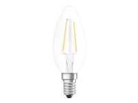 OSRAM Retrofit CLASSIC B - LED-filamentlyspære - form: B35 - klar finish - E14 - 2.5 W (ekvivalent 25 W) - klasse F - varmt hvitt lys - 2700 K