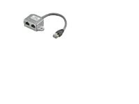 Goobay CAT T-Adapter 2x 10/100 BaseT, 0,15 m, RJ-45, 2 x RJ-45