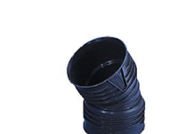 Bøjning 30 gr. DN200. 225mm - med 2 muffer. Wavin X-Stream sort PP