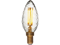 Krystalkerte klar LED 240V 2,5W/922 E14 150lm Ra-værdi 90 levetid på 15.000 timer og kan dæmpes