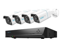 Reolink RLK8-810B4-A - NVR + kamera(er) - kablet (GbE) - 8 kanaler - 1 x 2 TB - 4 kamera(er) - CMOS