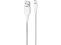 USB cable Puro Kabel PURO Fabric Ultra Strong heavy duty USB-A/Lightning MFi 2m (white)