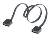 Akasa RGB - Forlengelseskabel for LED-stripelys - 4 pin-IDC (hunn) til 4 pin-IDC (hunn) - 30 cm - svart