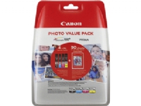 Canon CLI-551XL C/M/Y/BK Photo Value Pack - 4-pack - 11 ml - svart, gul, cyan, magenta - original - blister - blekkbeholder - for PIXMA iP8750, iX6850, MG5550, MG5650, MG5655, MG6450, MG6650, MG7150, MG7550, MX725, MX925