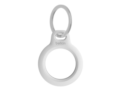 Belkin holder til AirTag, med nøkkelring - hvit