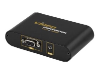 DELTACO - Video adapter - DB-15, minijakk til LS-jack, HDMI - 1080p-støtte