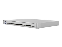 Ubiquiti UniFi Switch USW-Enterprise-24-PoE - Switch - L3 - Styrt - 12 x 100/1000/2.5G (PoE+) + 12 x 10/100/1000 (PoE+) + 2 x 10 Gigabit SFP+ - rackmonterbar - PoE+ (400 W)