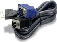 TRENDnet KVM Cable VGA/USB 10ft 3.1m TK-CU10