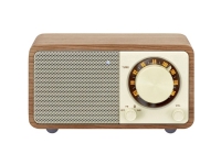 Bordradio Sangean WR-7 Genuine Mini FM genopladelig Valnød