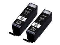 Canon PGI-550PGBK XL Twin pack - 2-pack - 15 ml - Høy ytelse - svart - original - blister med sikkerhet - blekkbeholder - for PIXMA iP7250, iP8750, iX6850, MG5550, MG5650, MG6450, MG6650, MG7150, MG7550, MX725, MX925