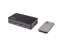 SpeaKa Professional 4 porte HDMI-switch Med Picture in Picture-funktion, med fjernbetjening 3840 x 2160 Pixel