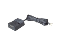Power USB stikdåse Stikdåse ProCar Flache Power USB Steckdose 12-24V/DC 3A 12 V til 5 V, 24 V til 5 V 3 A Kabel med åbne ender