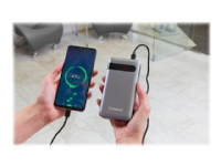 Intenso Powerbank PD10000 - Strømbank - 10000 mAh - 3 A - QC 3.0 (USB-C) - på kabel: USB-C - svart