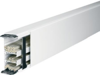 HAGER Kabelkanal LF 20036 PH komplet med skillerum Højde 20 mm, bredde 35 mm, Længde 2000 mm Perlehvid ral 9016 plast - (2 meter)