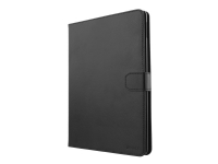 DELTACO - Lommebok for nettbrett - veganlær - svart - 10.2 - for Apple 10.2-inch iPad (8. generasjon)