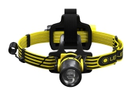 Led Lenser EXH8, Hodebåndslommelykt, Svart, Gult, IP68, 180 lm, 120 m, 40 timer