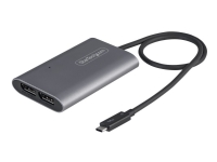 StarTech.com Thunderbolt 3 to Dual DisplayPort Adapter DP 1.4, Dual 4K 60Hz or Single 8K/5K Thunderbolt 3 to DP Adapter, TB3 to 2x DisplayPort Monitor Video Display Adapter, Mac/Windows - TB3 to DP 1.4 Adapter (TB32DP14) - USB / DisplayPort-adapter -