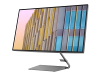 Lenovo Q27h-10 - LED-skjerm - 27 - 2560 x 1440 QHD @ 75 Hz - IPS - 350 cd/m² - 1000:1 - 4 ms - HDMI, DisplayPort, USB-C - høyttalere - grå